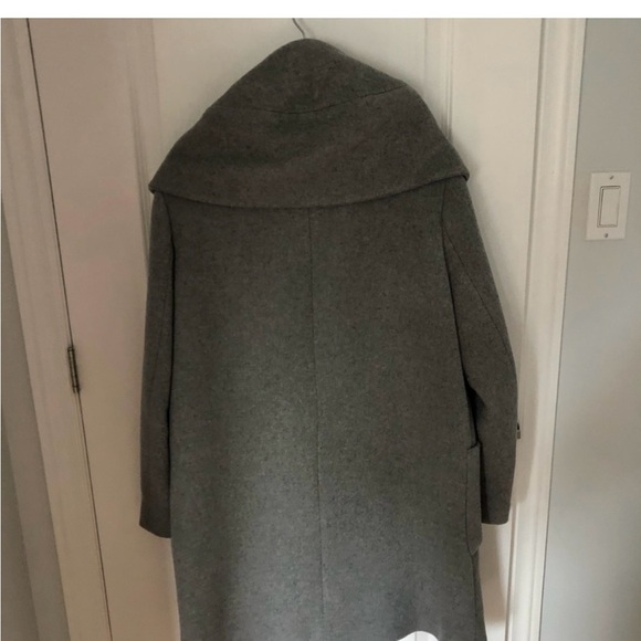GUC Zara warm, lined, grey boiled wool look coat XL - Picture 2 of 2